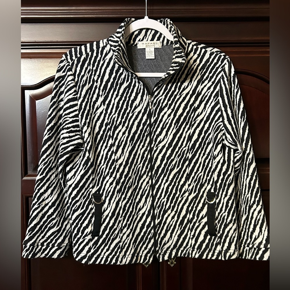 Rafael Sport PL‎ Zebra striped Jacket Blazer Vintage Women’s